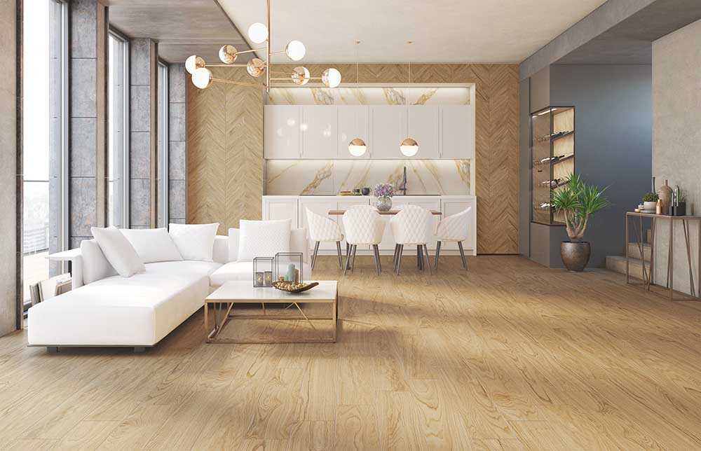 Tilia Brown 20x120 R & Tilia Chevron Decor 60x120 R